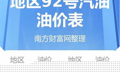浙江92油价今日价格_浙江92油价最新消息 今日